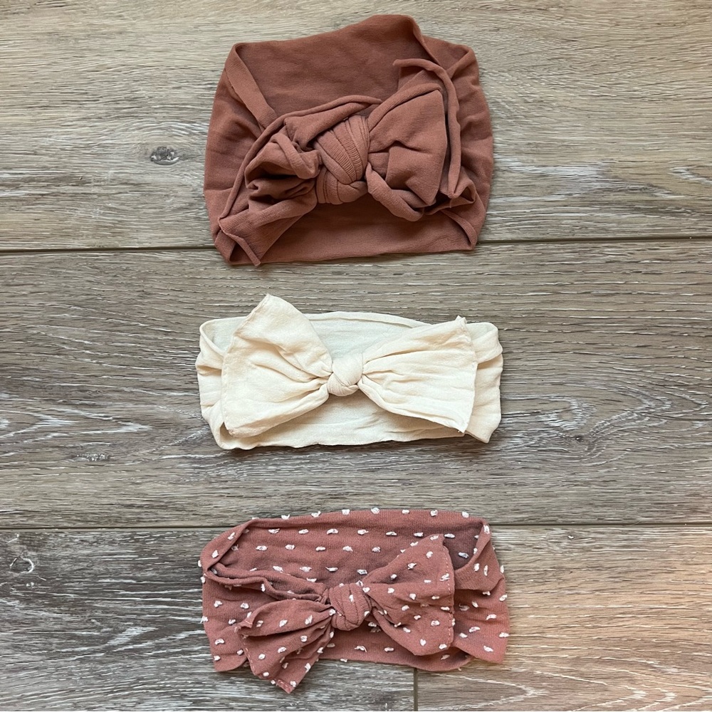 Like New Baby Bling Bow Headbands (3-pack